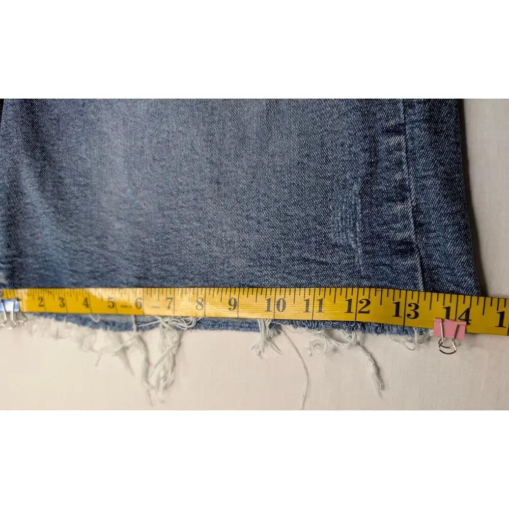 Kut from the Kloth Denim Cutoff Shorts Classic 5-Pocket Jean Shorts Blue Sz 16